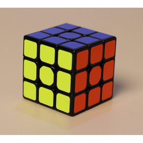 3 By 3 Magic Cube + Stand And Solution Manual