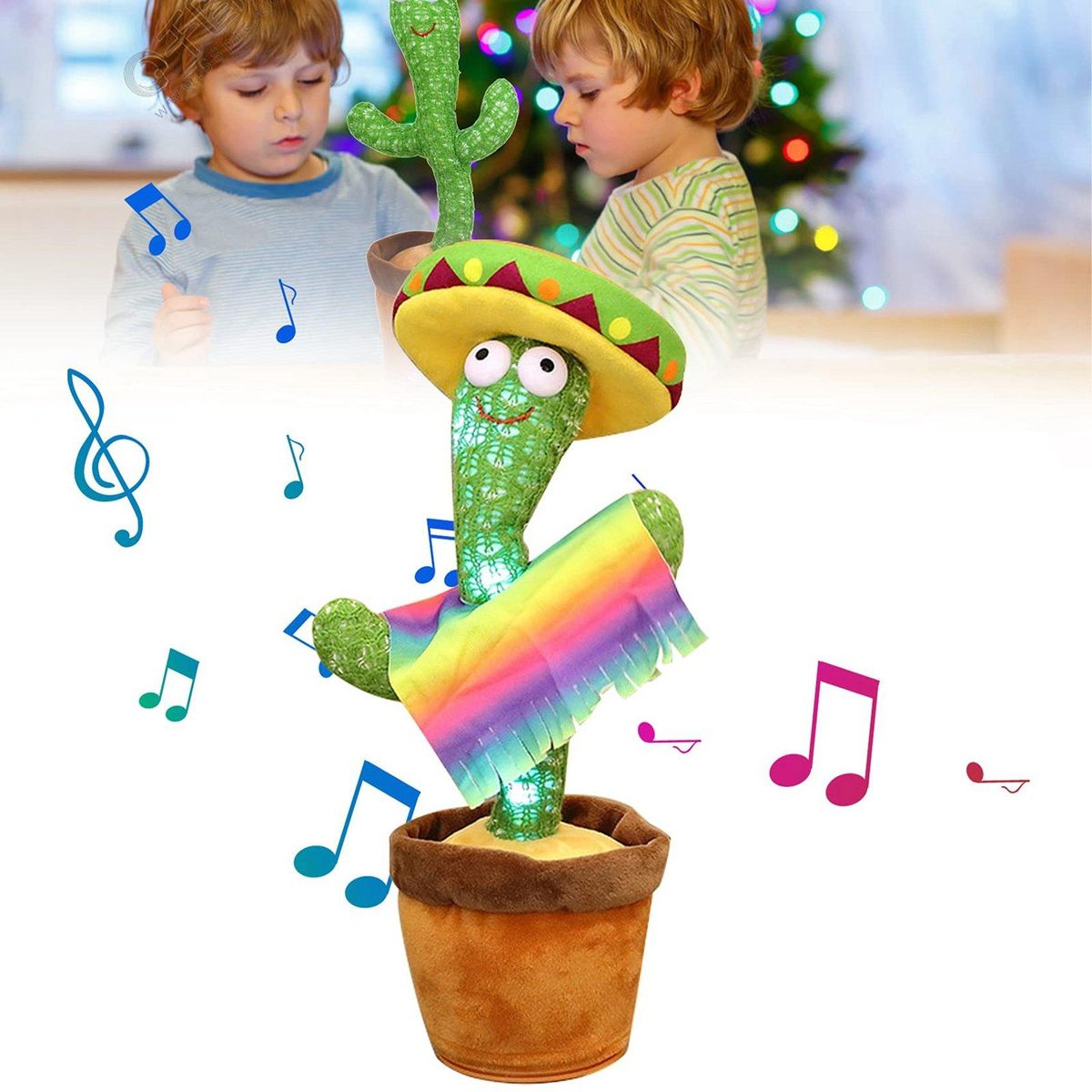 Lovely Talking Toy Dancing Cactus Doll Speak Talk Sound