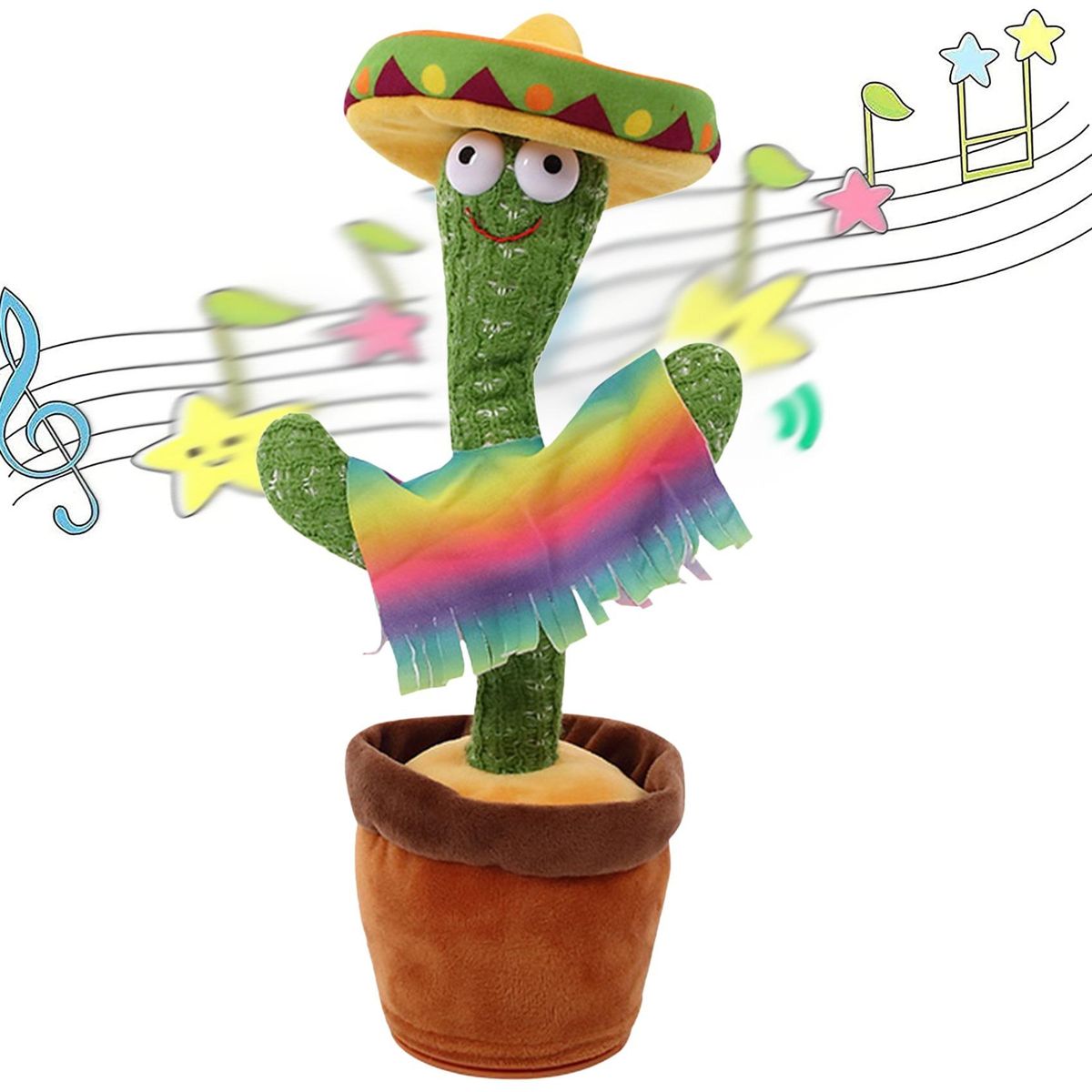 Lovely Talking Toy Dancing Cactus Doll Speak Talk Sound