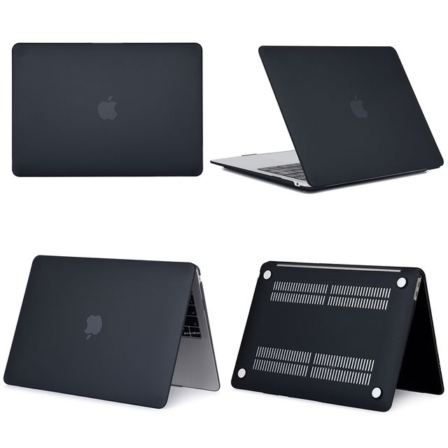 Laptop Case For Macbook Pro 16 Case M2 M1 Pro 14 15 13 12 Cover Touch ID For Mac Book Air M2 Case A2681 A2337 A2179(#Matte Black)