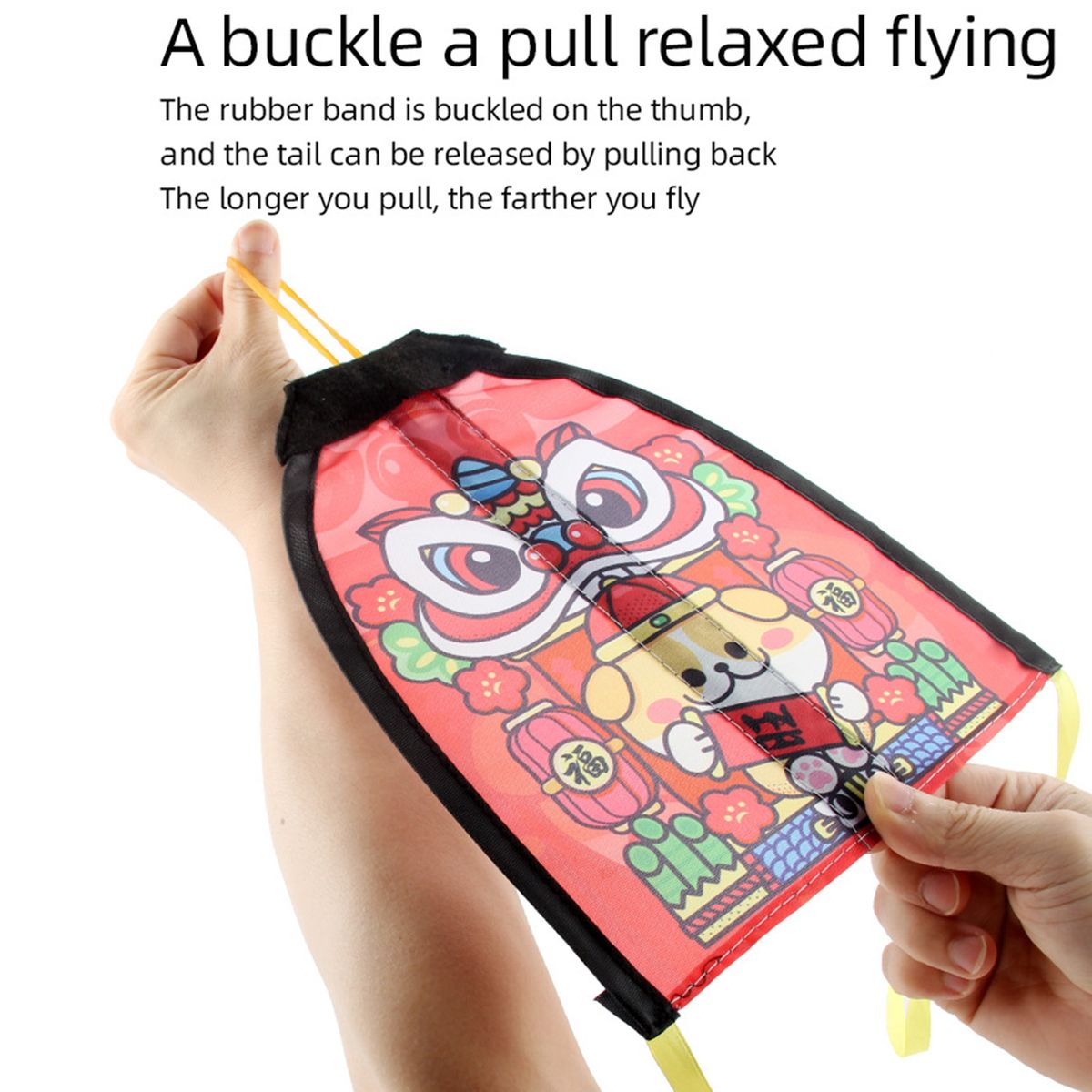 Ejection Flying Kite Parent-child Catapult Elastic Flying Toy D