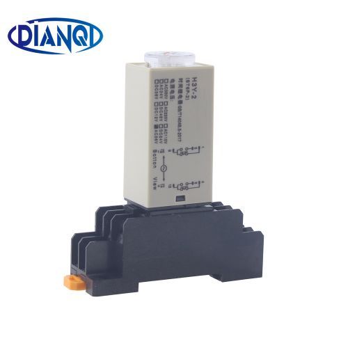 1 Pc H3y-2 Timer Time Relay With Socket Base Ac 36v 110v Dc