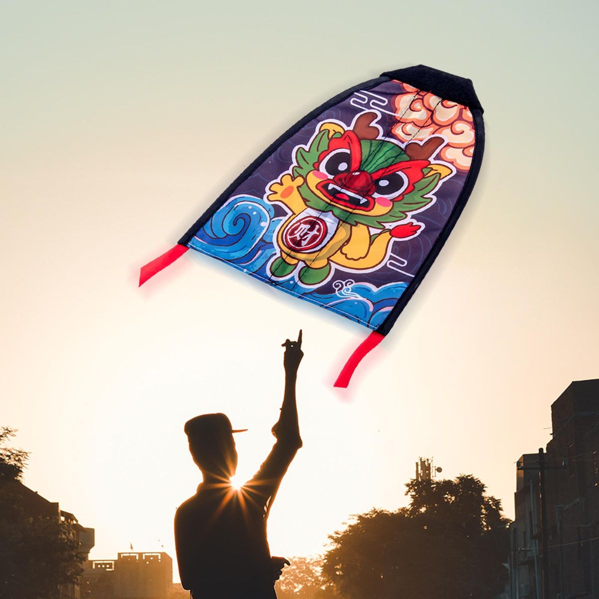 Mini Kite For Kids Portable Kids Outdoor Sport Toy Kirin