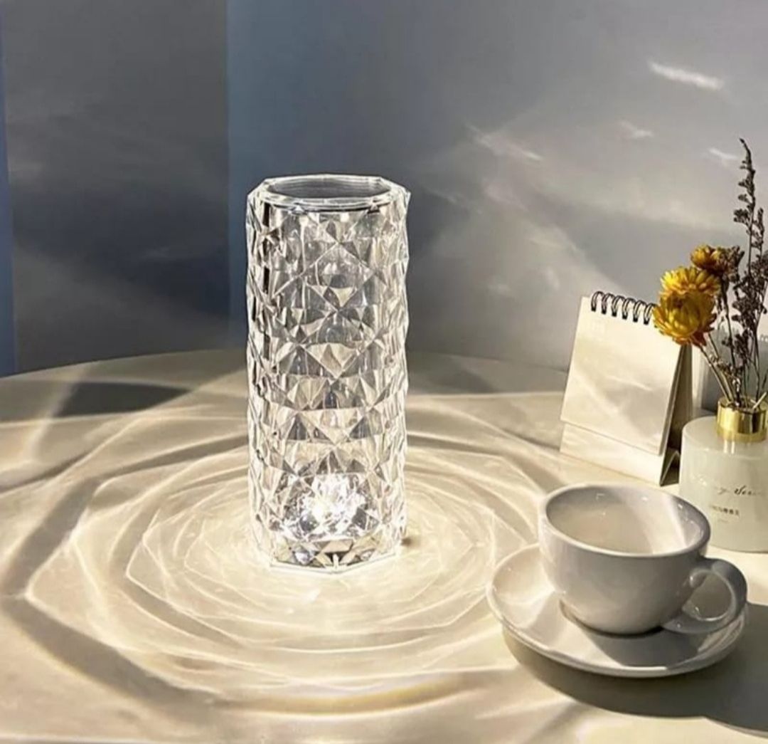 Crystal Lamp Touch Table Bedside Lamps Light Fixture 16 Colours LED Atmosphere Room Decor Christmas Room Decoration Home Lights