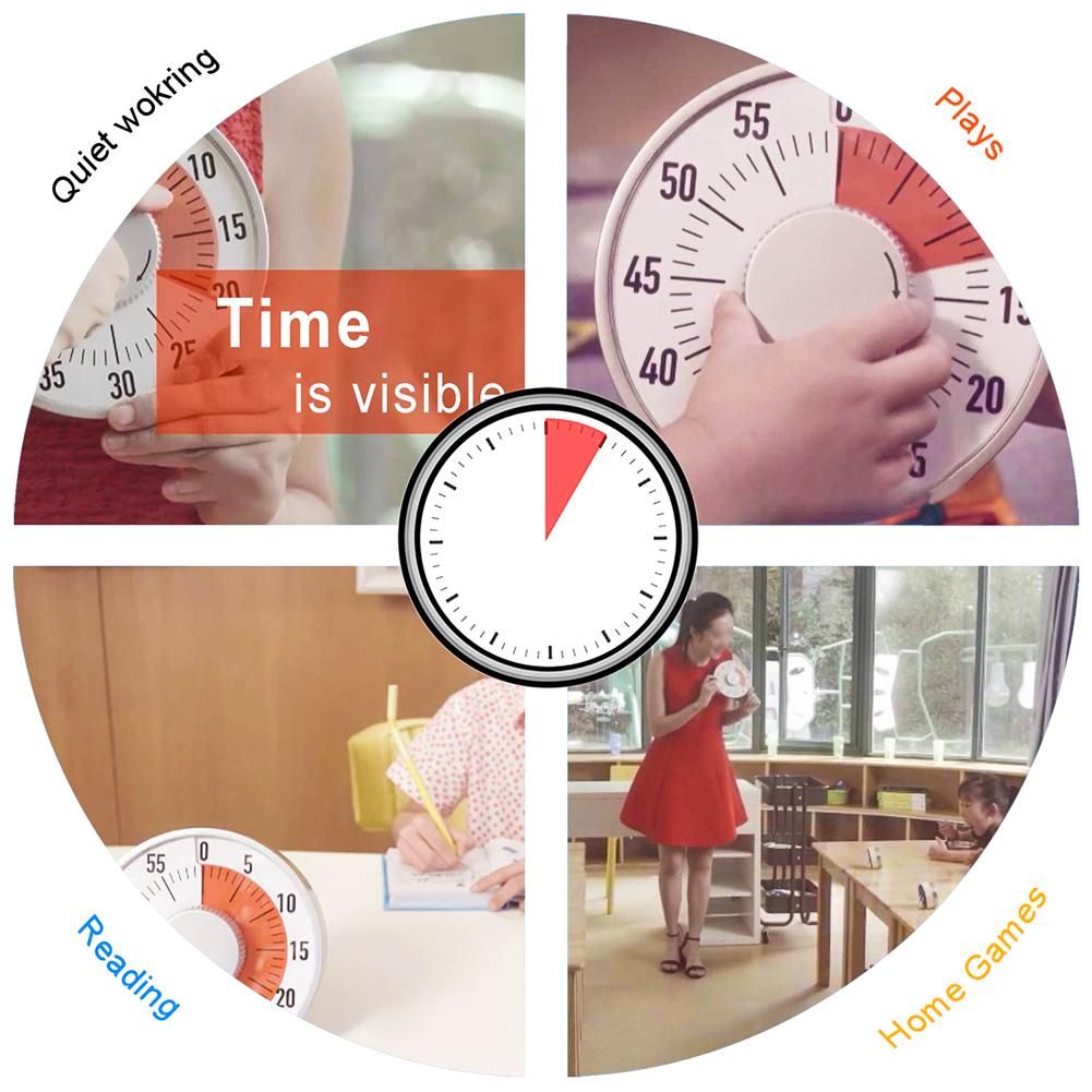 Visual Timer Magnet Medium 60 Minute Timer Stands Countdown