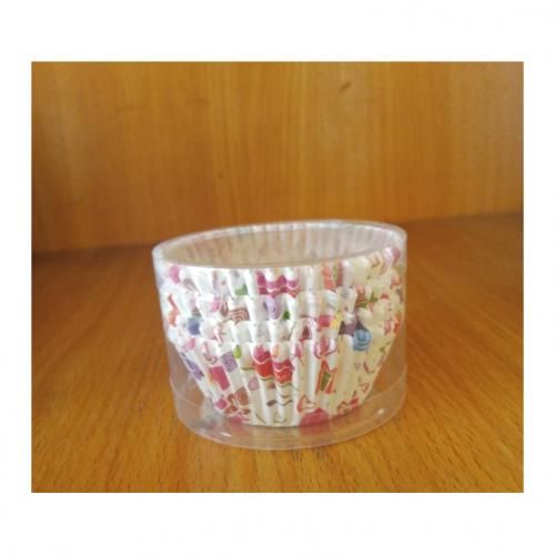 Multi Colour Round Cake Cup Muffin Baking Cake Mold -100 Pcs