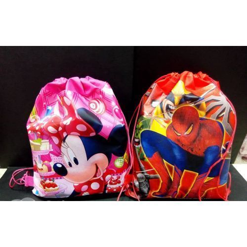 Children Cartoon Party Gift Bag With Carrier Rope