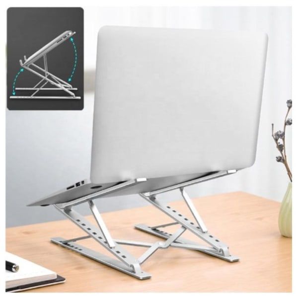 N8 Multifunction Foldable Laptop Stand Up To 17.3" Alloy Aluminum For Macbook,Tablets,Notebook Stand(Double Layer).