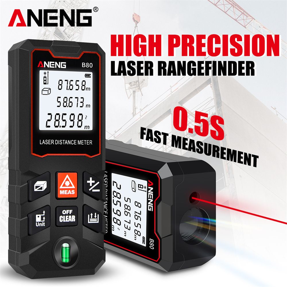 80m Laser Measure LCD Digital Laser Distance Meter