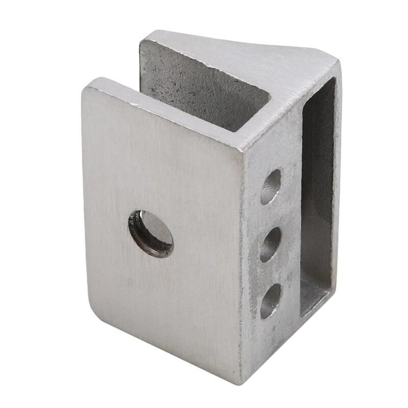 Stainless Steel Glass Clamp Glass Shelf Holder Glass Clamps Support Bracket Office Desk Glass Screen Folder Clip Home Supplies