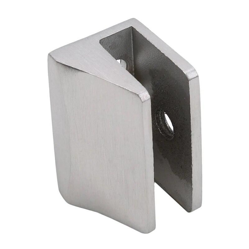Stainless Steel Glass Clamp Glass Shelf Holder Glass Clamps Support Bracket Office Desk Glass Screen Folder Clip Home Supplies