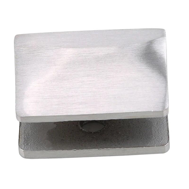 Stainless Steel Glass Clamp Glass Shelf Holder Glass Clamps Support Bracket Office Desk Glass Screen Folder Clip Home Supplies