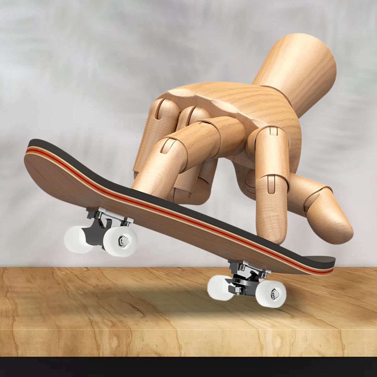 Skate Board Bearing Wheels Children Gift White