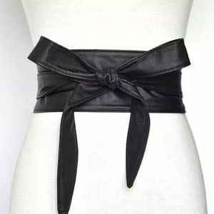 Ladies Wide Leather Belt