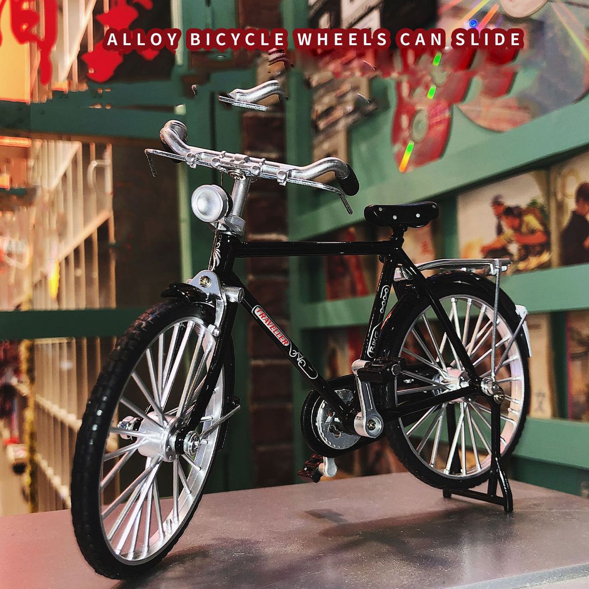 Finger Bike Classical Mini Bike Toy For Kids Adults Decorative Shelf Decor Mini Bike For Bedroom Living Room Bathroom