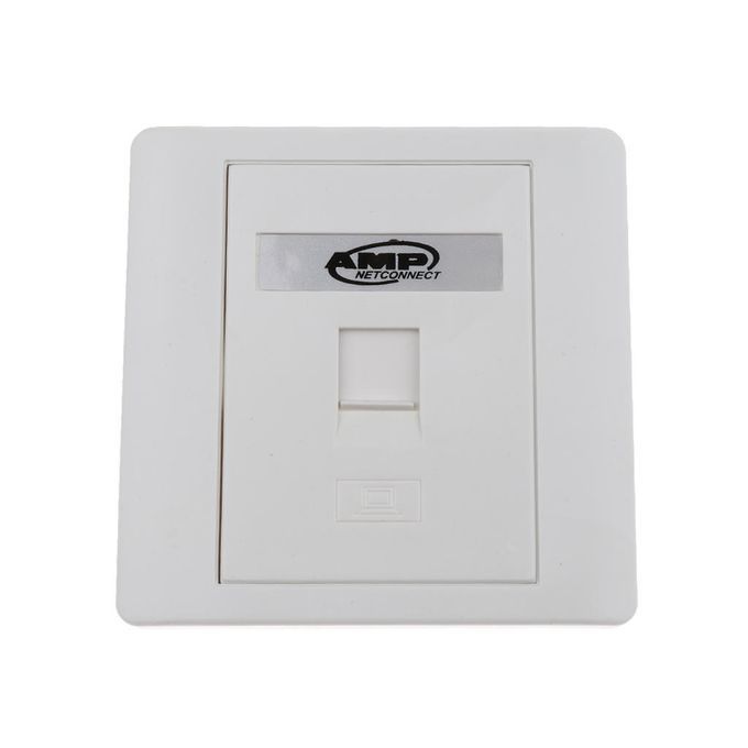 1 Port Wall Outlet Face Plate 1 Way /RJ11 Network Ethernet   Keystone