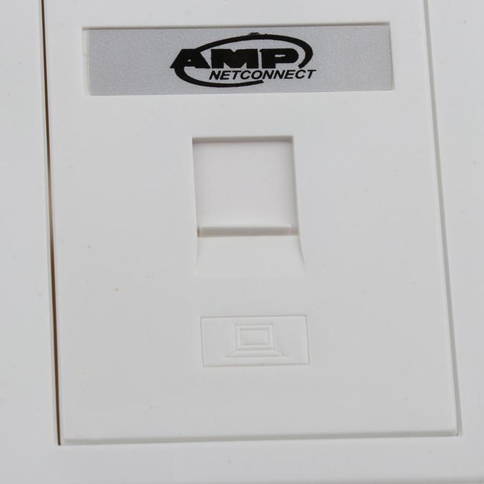 1 Port Wall Outlet Face Plate 1 Way /RJ11 Network Ethernet   Keystone