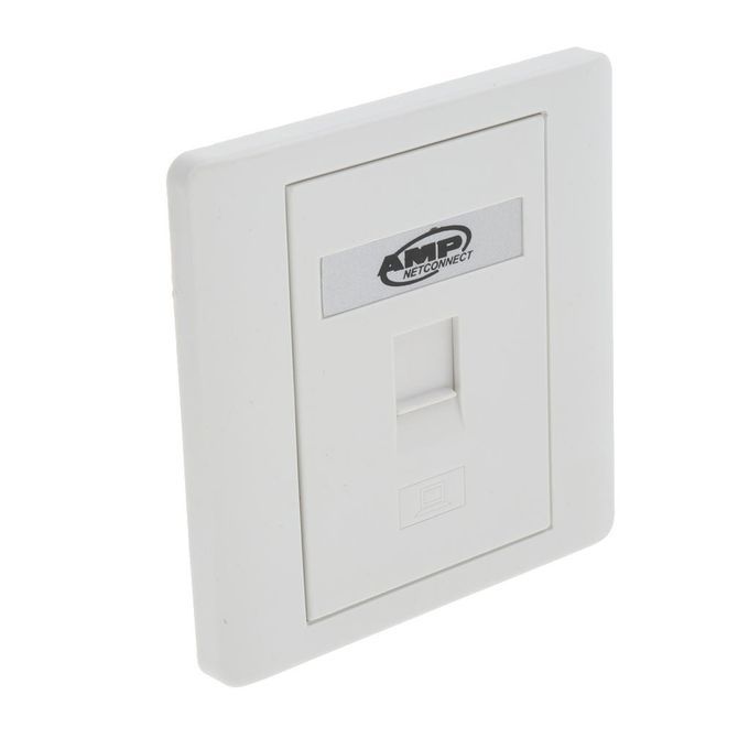 1 Port Wall Outlet Face Plate 1 Way /RJ11 Network Ethernet   Keystone