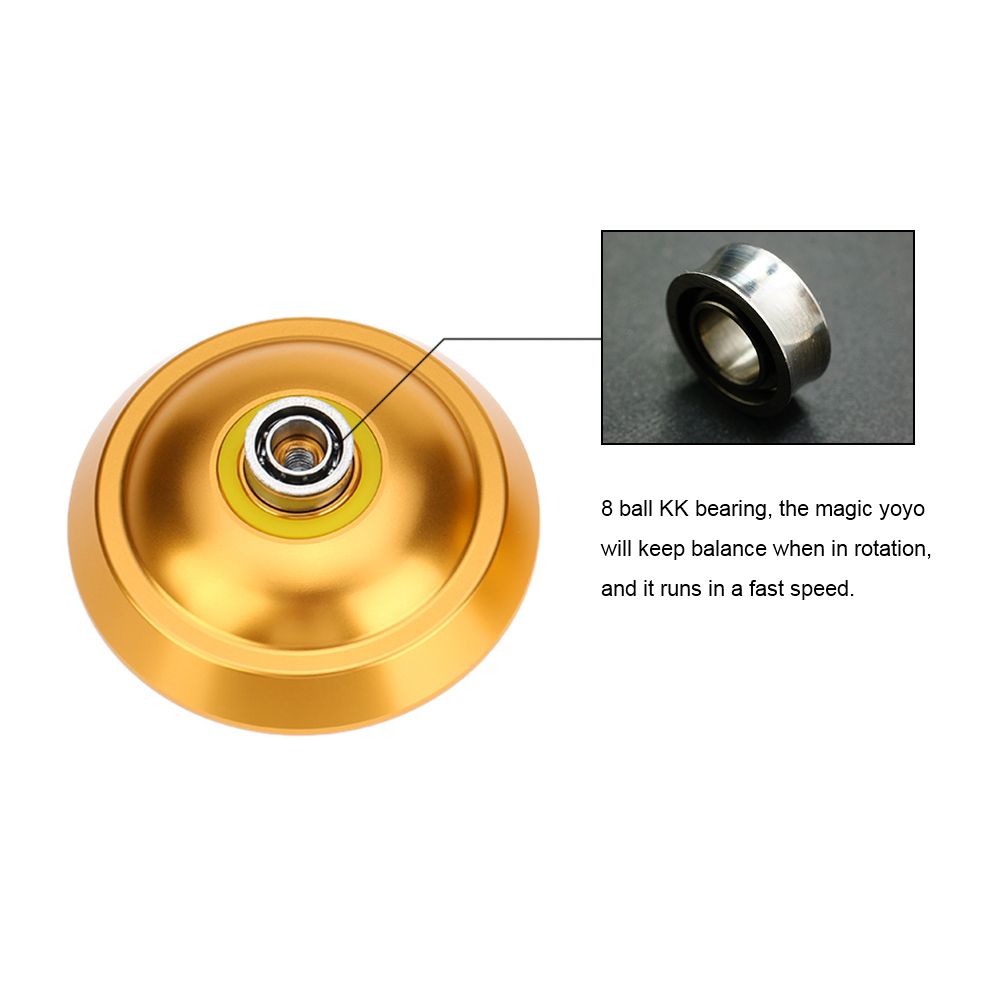Professional Magic Yoyo T8 Aluminum Alloy Metal Yoyo 8 Ball