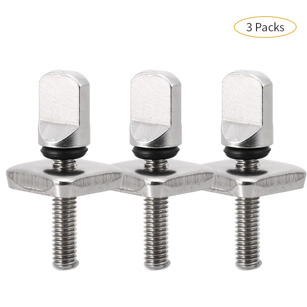 2PCS / 3PCS Tool-free Stainless Steel Longboard Fin Screws