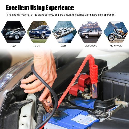 KW600 Car Battery Tester 12V 100 To 2000CCA 12 Volts Battery Tools For The Car Quick Cranking Charging Diagnostic