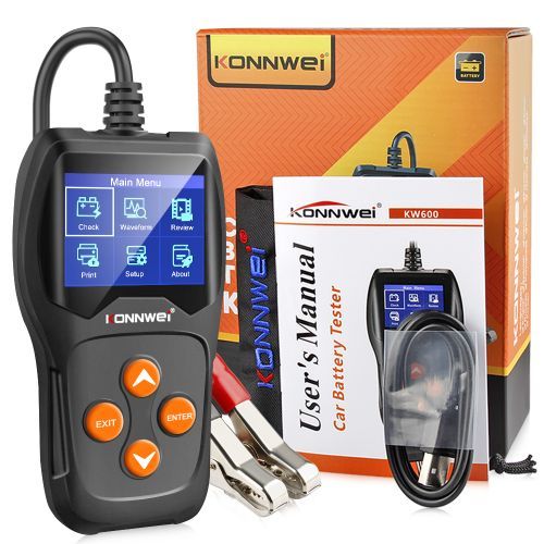KW600 Car Battery Tester 12V 100 To 2000CCA 12 Volts Battery Tools For The Car Quick Cranking Charging Diagnostic