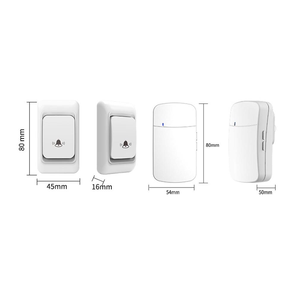 Wireless Doorbell Smart Doorbell 150M Remote Distance 3 Gear Volume Adjustment 38 Chords