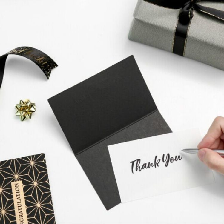Card 6 PCS Creative Business Bronzing Thanksgiving Birthday Card