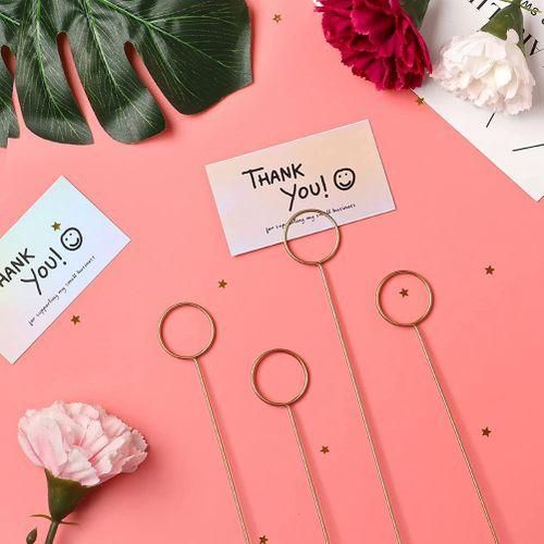 30PCS Metal Wire Floral Place Card Holder,Photo