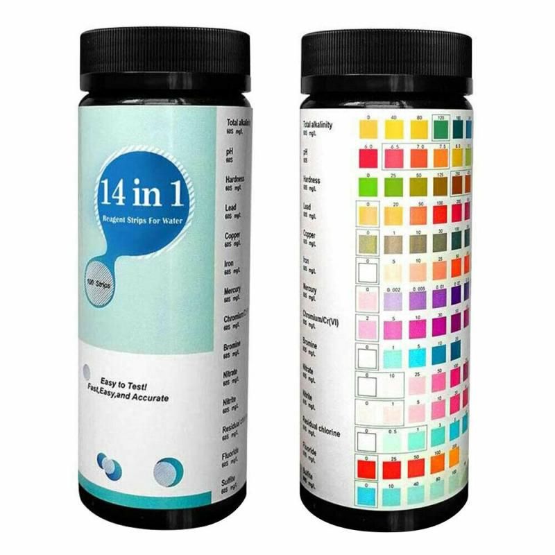 50 Pcs Bottle Chlorine Ph Value Alkalinity Hardness Test