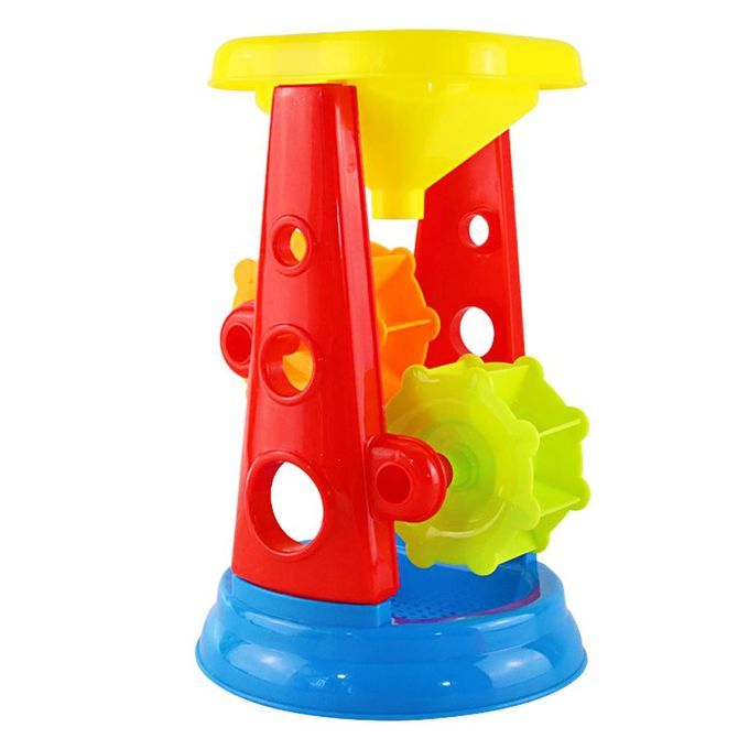 5 Pieces Beach Sand Toys Set - Sandbox Water Wheel Sandglass, Shovel