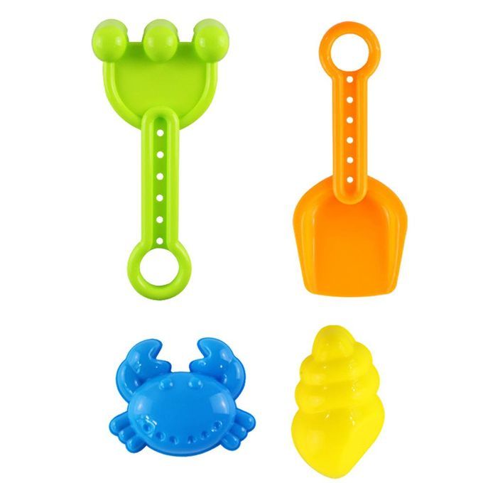 5 Pieces Beach Sand Toys Set - Sandbox Water Wheel Sandglass, Shovel
