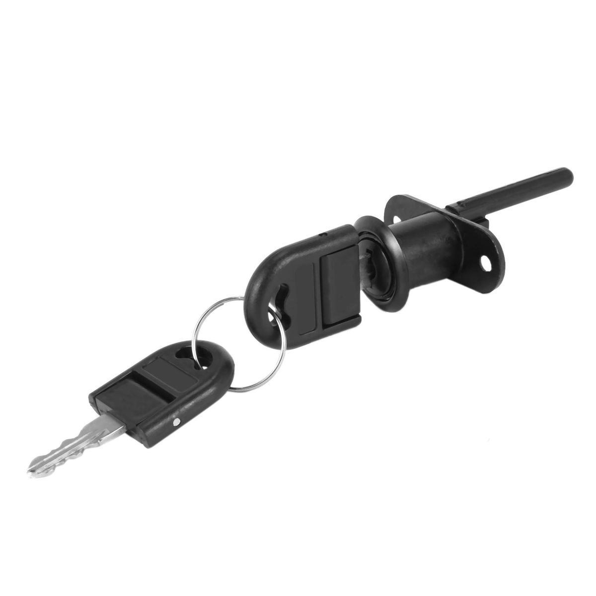Zinc Alloy Computer Desk Cabinet Drawer Cupboard Locker Cam Lock with Keys Black