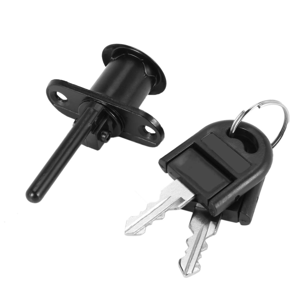 Zinc Alloy Computer Desk Cabinet Drawer Cupboard Locker Cam Lock with Keys Black