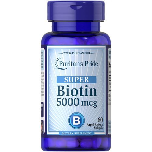 Puritans Pride Biotin 5000mcg X60 Capsules