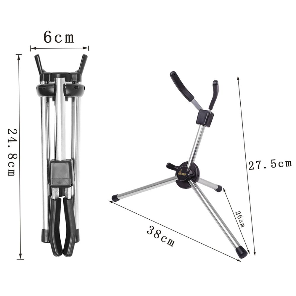 Foldable Saxophone Stand Portable Alto Sax Metal Floor Stand