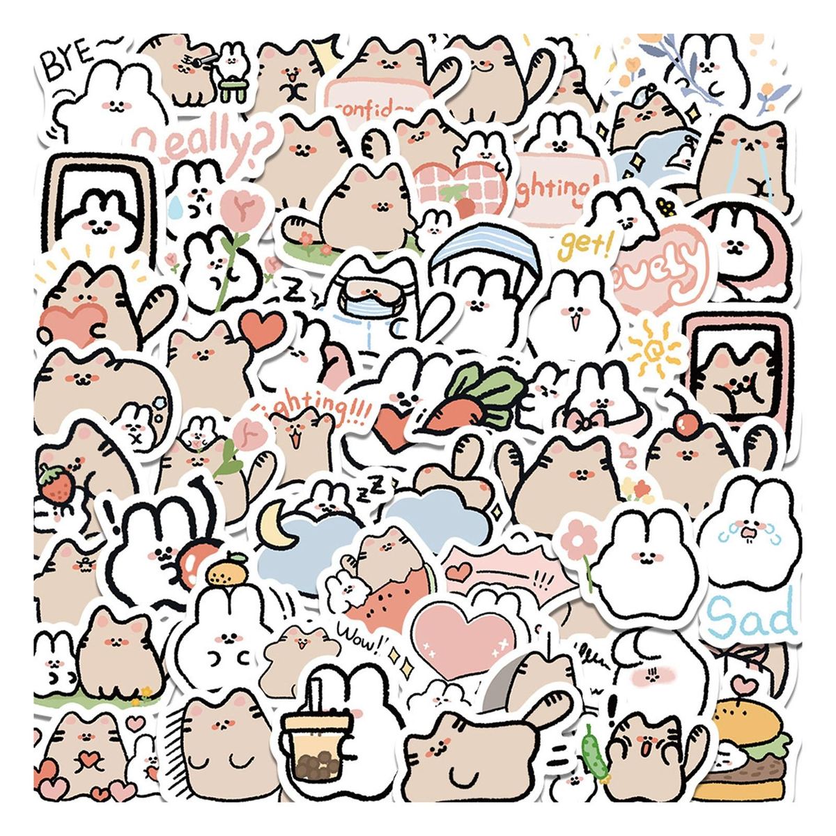 60Pcs Laptop Stickers DIY Phone Laptop Tablet Notebook Graffiti Stickers