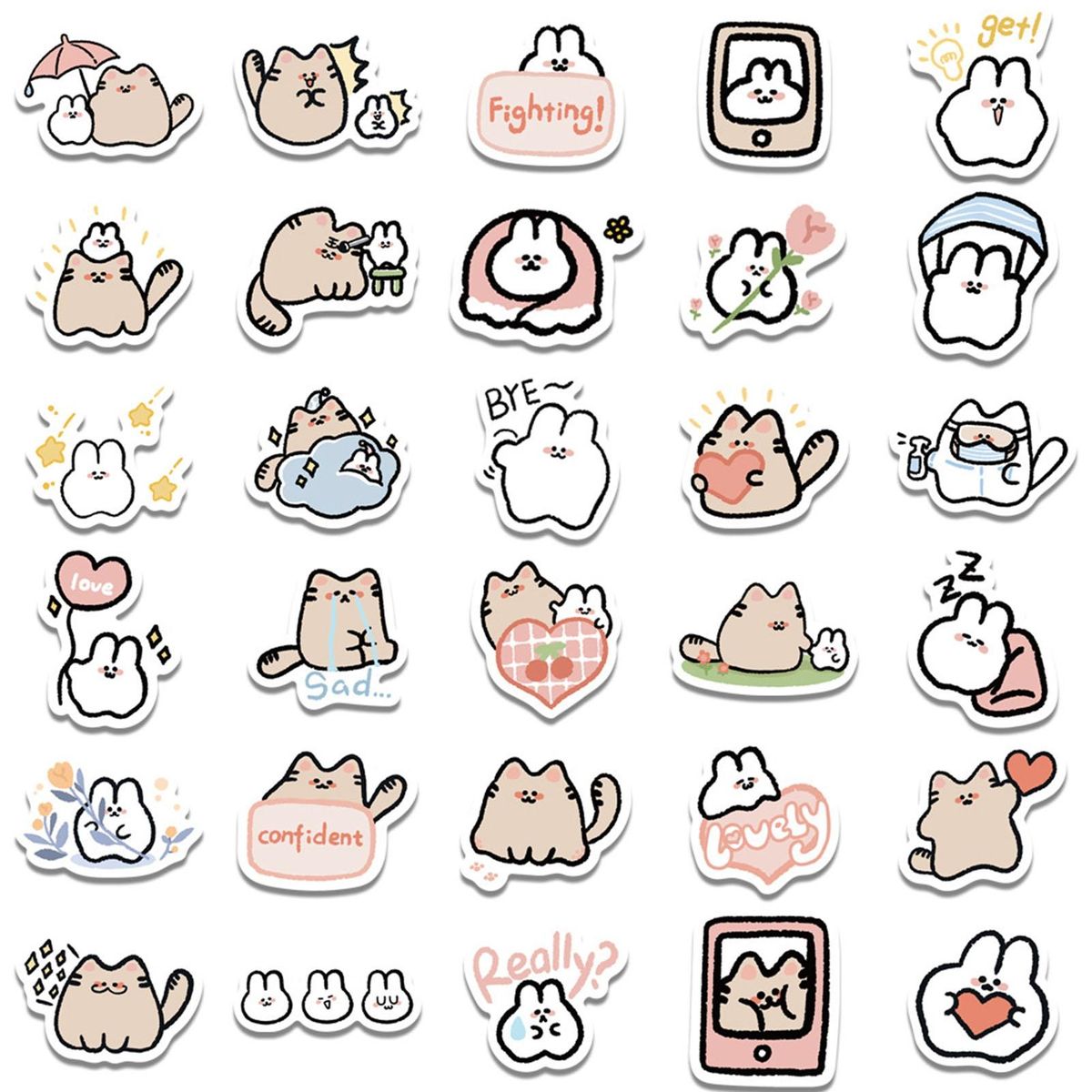 60Pcs Laptop Stickers DIY Phone Laptop Tablet Notebook Graffiti Stickers