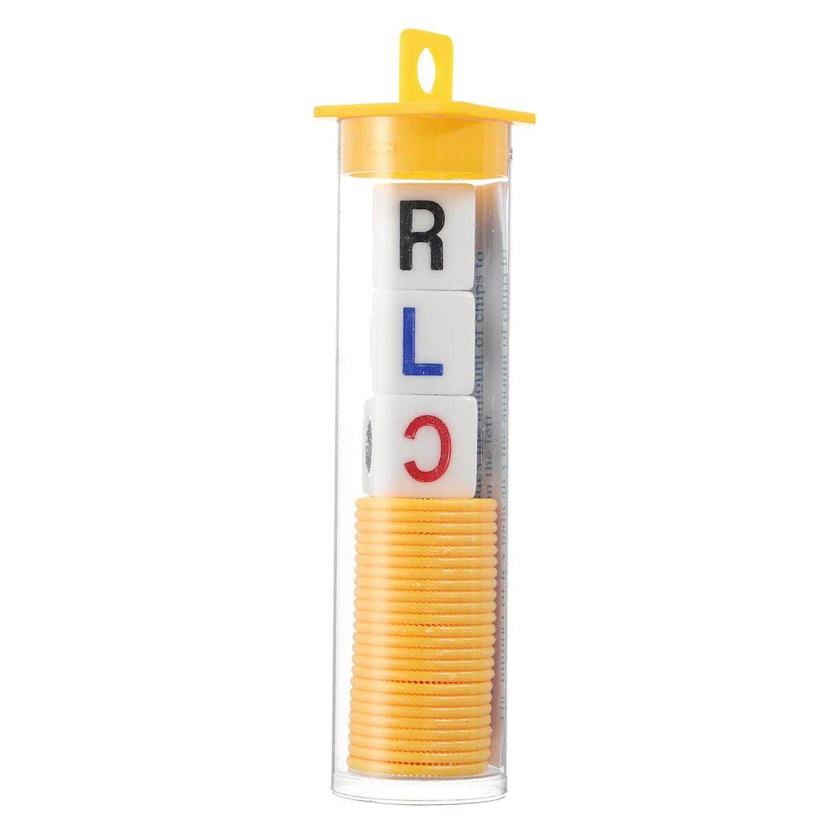 Left Center Right 3 Dices 24 Chips Tube Party Game Adult Children Intelligen Toy