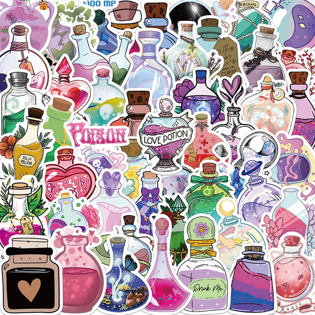 4050Pcs Laptop Stickers Phone Tablet Guitar Skateboard DIY Graffiti Sticker Purple