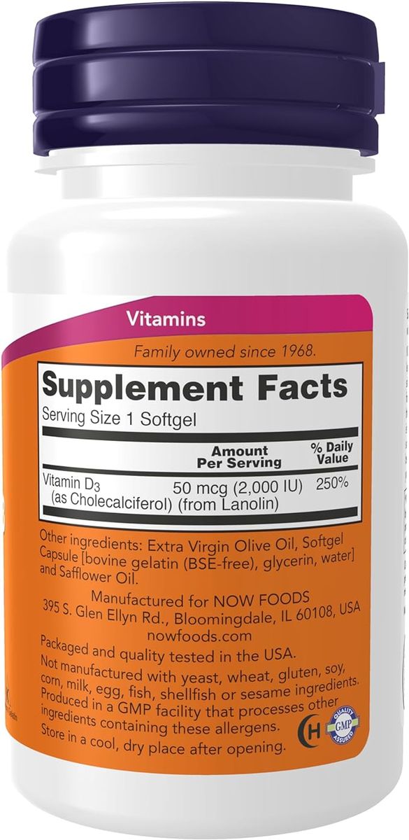 Vitamin D3 2000 IU -30 Softgels