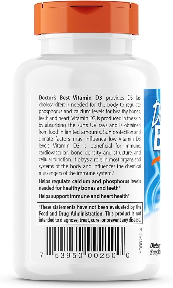 Vitamin D-3 125 Mcg (5,000 IU) - 180 Softgels