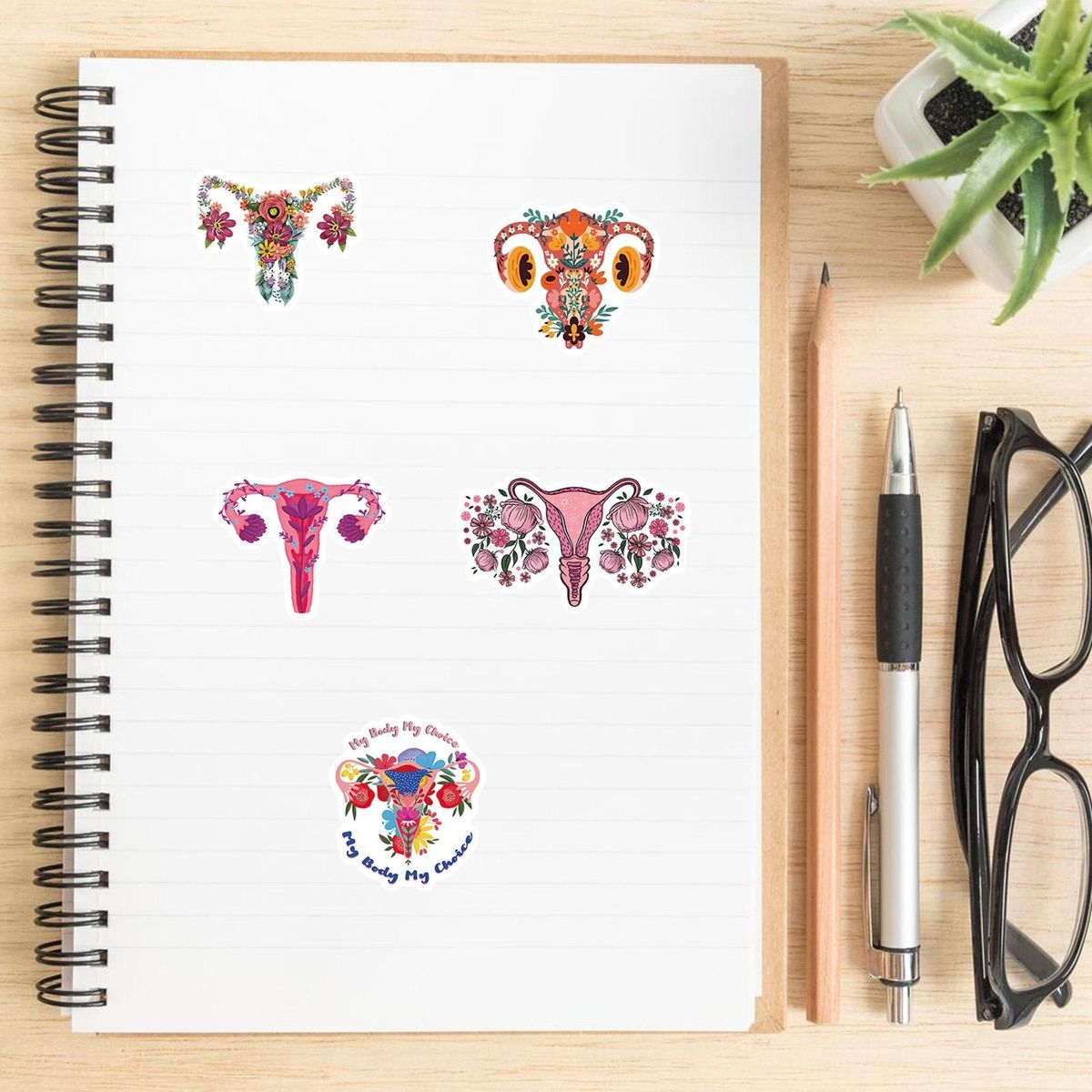 50PcsSet Laptop Stickers Hand Account Journal Note Cartoon Stickers
