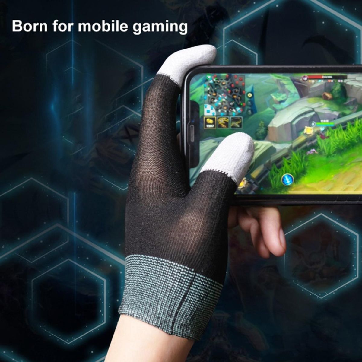 1 Pair Gaming Grip Sweaty Hands Gaming Black