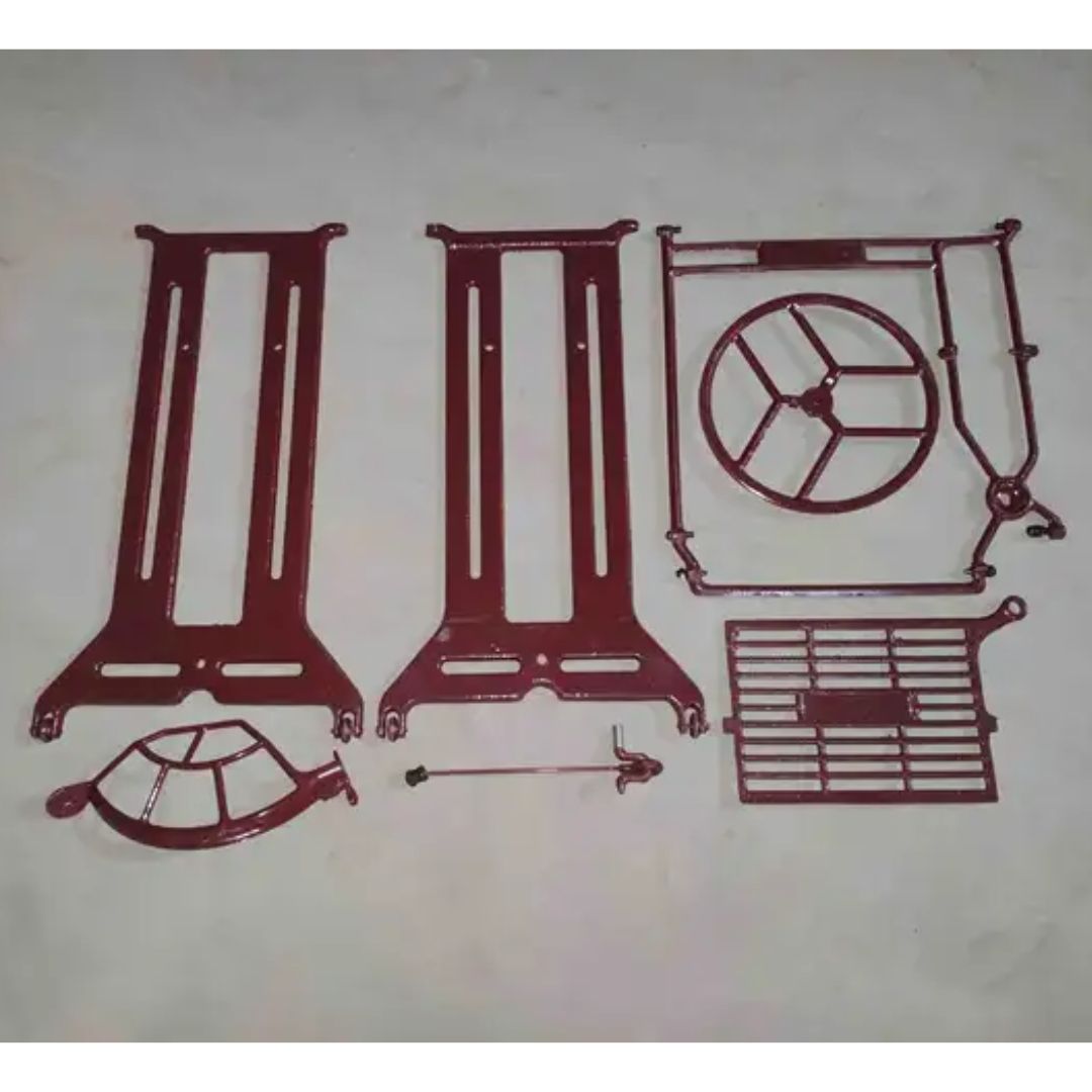 Sewing Machine (Manual & Auto) With 3-Drawer Folding Cover Brown