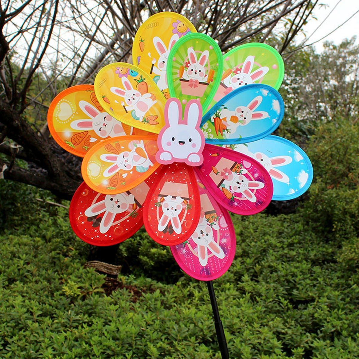 Kids Windmill Bunny Design Windmill Toy