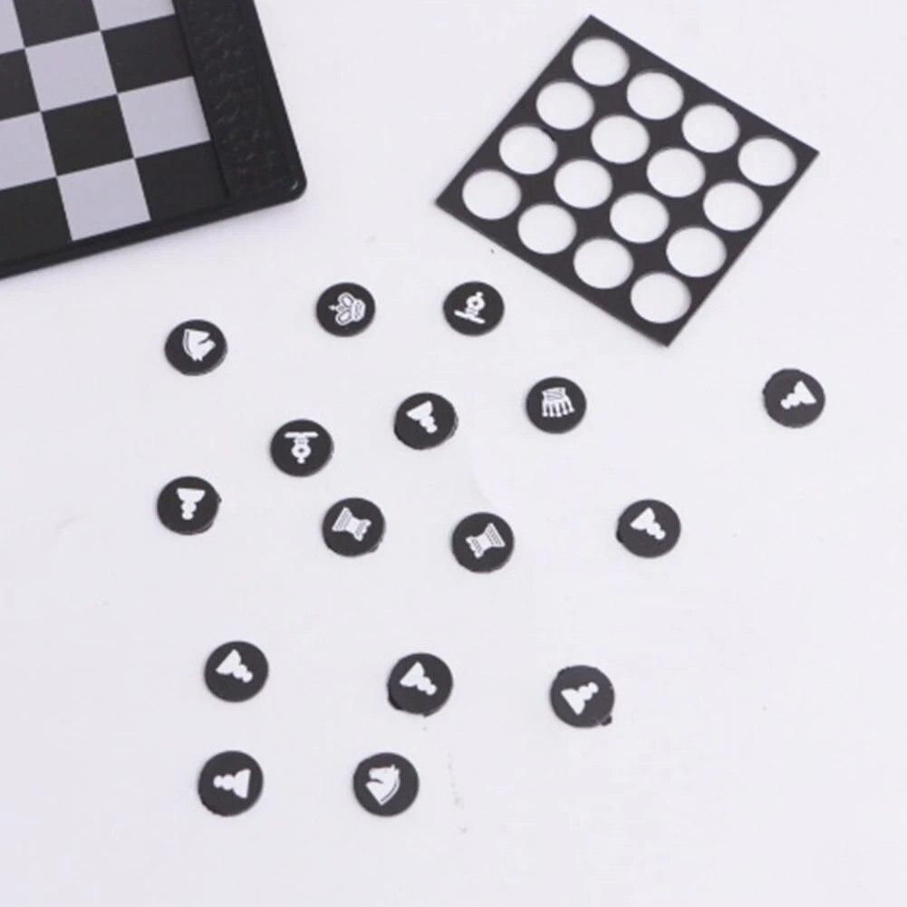 Pocket Chess Folding Board Interactive Travel Portable Entertainment Durable Magnetic Chessman Indoor Outdoor Game Easy Carry
