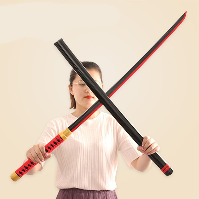 Wooden Cosplay Anime Katana Unedged For Party