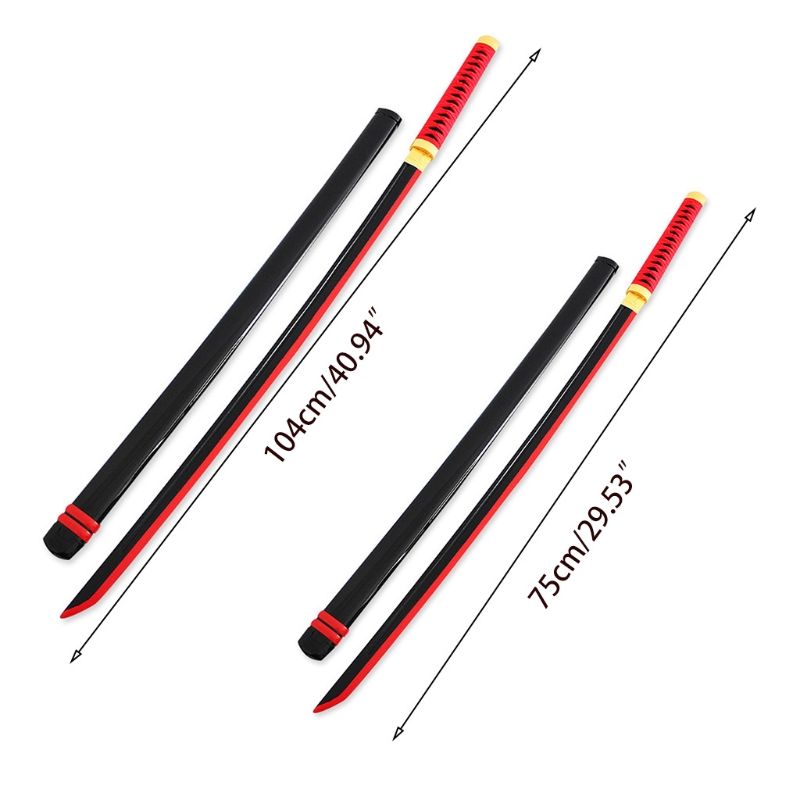 Wooden Cosplay Anime Katana Unedged For Party