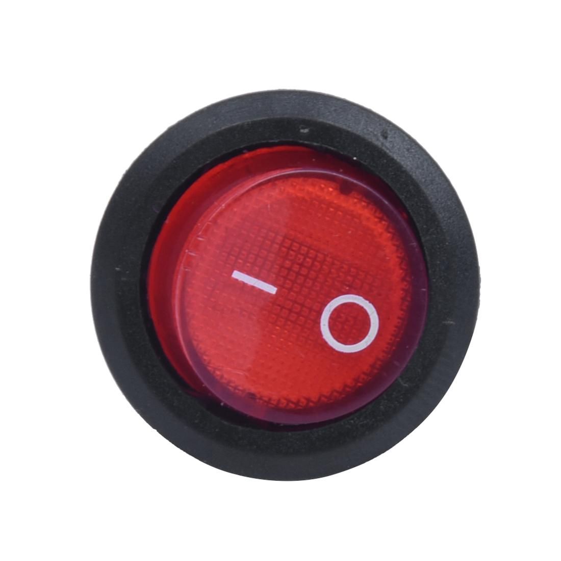 Rocker Switch Bipolar ON OFF Red 3 Pins